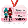 No Greater Gift Than Sisters Personalized Christmas Ornament