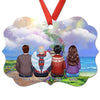 Our Angels In Heaven Memorial Personalized Christmas Ornament