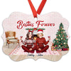 Pretty Girls Besties Sisters Personalized Christmas Ornament