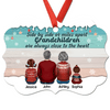 Side By Side Grandkids Grandma Grandpa Personalized Christmas Ornament