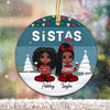 BGM Besties Doll Sitting Personalized Circle Ornament