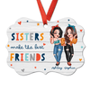 Sisters Make The Best Friends Personalized Christmas Ornament