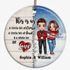 This Is Us Doll Couple Personalized Circle Ornament