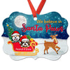 We Believe In Santa Paws Dogs Personalized Christmas Ornament