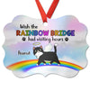 Wish Rainbow Bridge Had Visiting Hour Cat Memorial Personalized Christmas Ornament