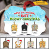 Wish You Nothing Butt Meowy Christmas Cat Butt Personalized Christmas Ornament