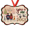 You Me And The Dogs Personalized Christmas Ornament