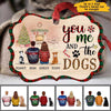 You Me And The Dogs Personalized Christmas Ornament