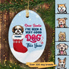 Dear Santa I‘ve Been Good Dog Christmas Personalized Dog Decorative Christmas Ornament