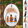 Fall Season Life Is Better With A Dog Personalized Oval Ornament