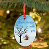 I Am Always With You Photo Memorial Personalized Oval Ornament