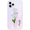 Birth Month Flower Birthday Gift Personalized Phone Case