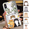 Butterfly And Flower Fluffy Cats Personalized Phone Case