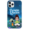 Camping Queen Doll Girl Night Field Personalized Phone Case