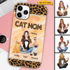 Cat Mom Leopard Pretty Girl Personalized Phone Case