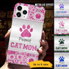 Cat Mom Metal Pattern Personalized Phone Case