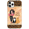 Cat Mom Sassy Girl & Fluffy Cats Personalized Phone Case