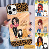 Cat Mom Sassy Girl & Fluffy Cats Personalized Phone Case