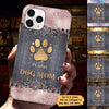 Dog Mom Dog Dad Metal Paw Scratch Personalized Phone Case