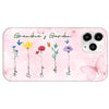 Family Watercolor Flowers Personalized Phone Case