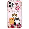 Flowers Fluffy Cats Personalized Phone Case