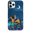 Girl Loves Horse Personalized Phone Case