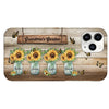 Grandma‘s Garden Sunflower Personalized Phone Case