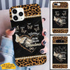 Heart Butterflies Grandma Leopard Personalized Phone Case