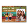 Modern Girls Front View Besties Personalized Picture Frame