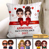 Annoying Each Other Doll Couple Gift Personalized Pillow (Insert Included)