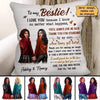 Besties Holding Hands Personalized Pillow (Insert Included)