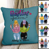 Besties With Cap Personalized Pillow (Insert Included)