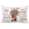 Birthday Gift From Big Little Sis Best Friend Sibling Personalized Pillow (Insert Included)