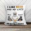 Cat Beer Maybe 3 Personalized Pillow (Insert Included)