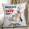 Cat Tower Personalized Pillow (Insert Included)