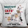 Cat Tower Personalized Pillow (Insert Included)