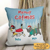 Cat Walking in The Snow Personalized Pillow (Insert Included)