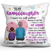 Colorful Heart To My Granddaughter Gift From Grandma Personalized Pillow (Insert Included)