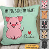 Cute Pig Personalized Pillow (Insert Included)