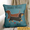 Dog Dachshund Personalized Pillow (Insert Included)