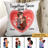 Doll Couple Kissing Layer Personalized Pillow (Insert Included)