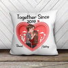 Doll Couple Kissing Layer Personalized Pillow (Insert Included)