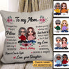 Doll Daughter To My Mom Flower Mother's Day Gift Personalized Pillow (Insert Included)