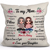 Doll Daughter To My Mom Flower Mother's Day Gift Personalized Pillow (Insert Included)
