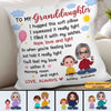 Doll Grandma And Grandkids Sitting Under Sky To My Granddaughter Grandson Personalized Pillow (Insert Included)