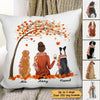 Fall Season Life Is Better With A Dog Personalized Pillow (Insert Included)