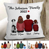 Family Members Dogs Personalized Pillow (Insert Included)