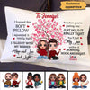 Feel My Love Within Doll Couple Gift Anniversary Gift For Him For Her Personalized Pillow (Insert Included)