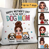 Floral Happy Mother‘s Day World’s Best Dog Mom Doll Woman Personalized Pillow (Insert Included)
