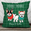 French Bulldog Christmas Pattern Personalized Pillow (Insert Included)